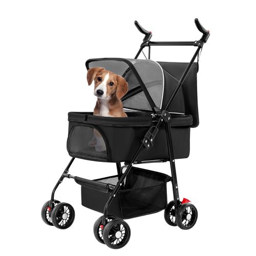 4 Wheels Pet Stroller Foldable Carrier Strolling Cart Travel Jogger Pet Stroller with Removable Liner Storage Basket for Dog Cat 4 Wheels Pet Stroller Foldable Carrier Strolling Cart Travel Jogger Pet Stroller with Removable Liner Storage Basket for Dog Cat